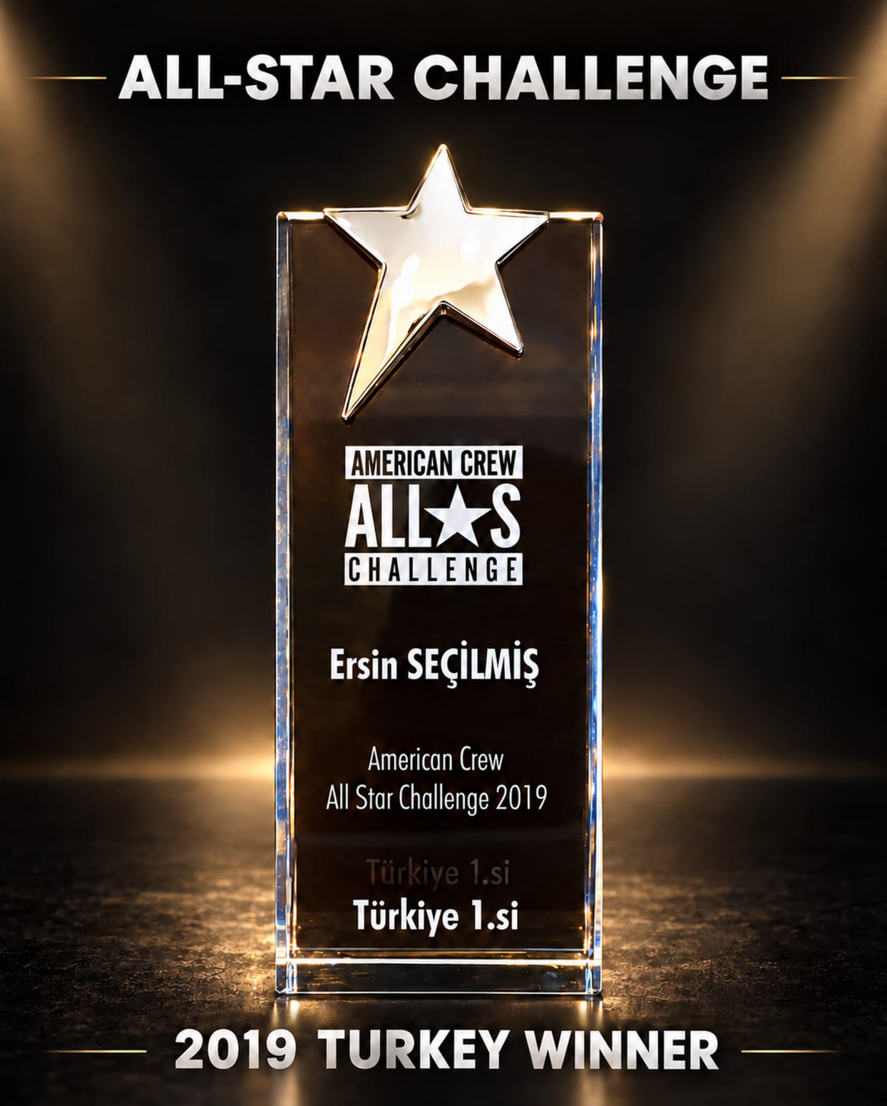 American Crew All-Star Challenge winner trophy